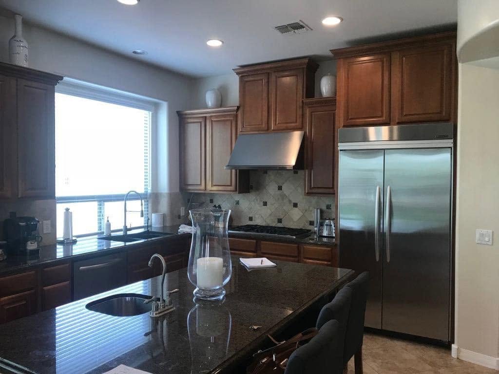 Kitchen cabinet refinish in Cave Creek before painting